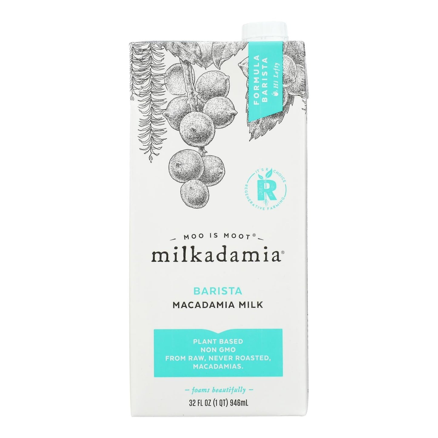 Milkadamia Macadamia Milk Latte Da Barista - 6 Pack 32 Fz
