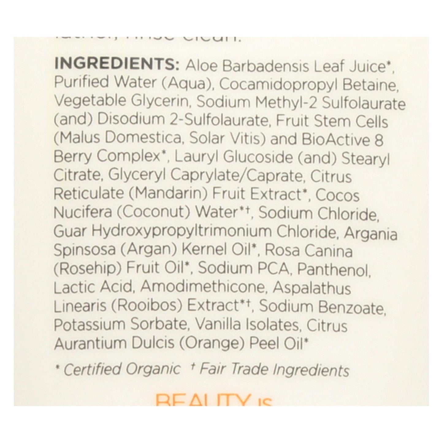 Andalou Naturals Mandarin Vanilla Shower Gel 8.5 Fl Oz