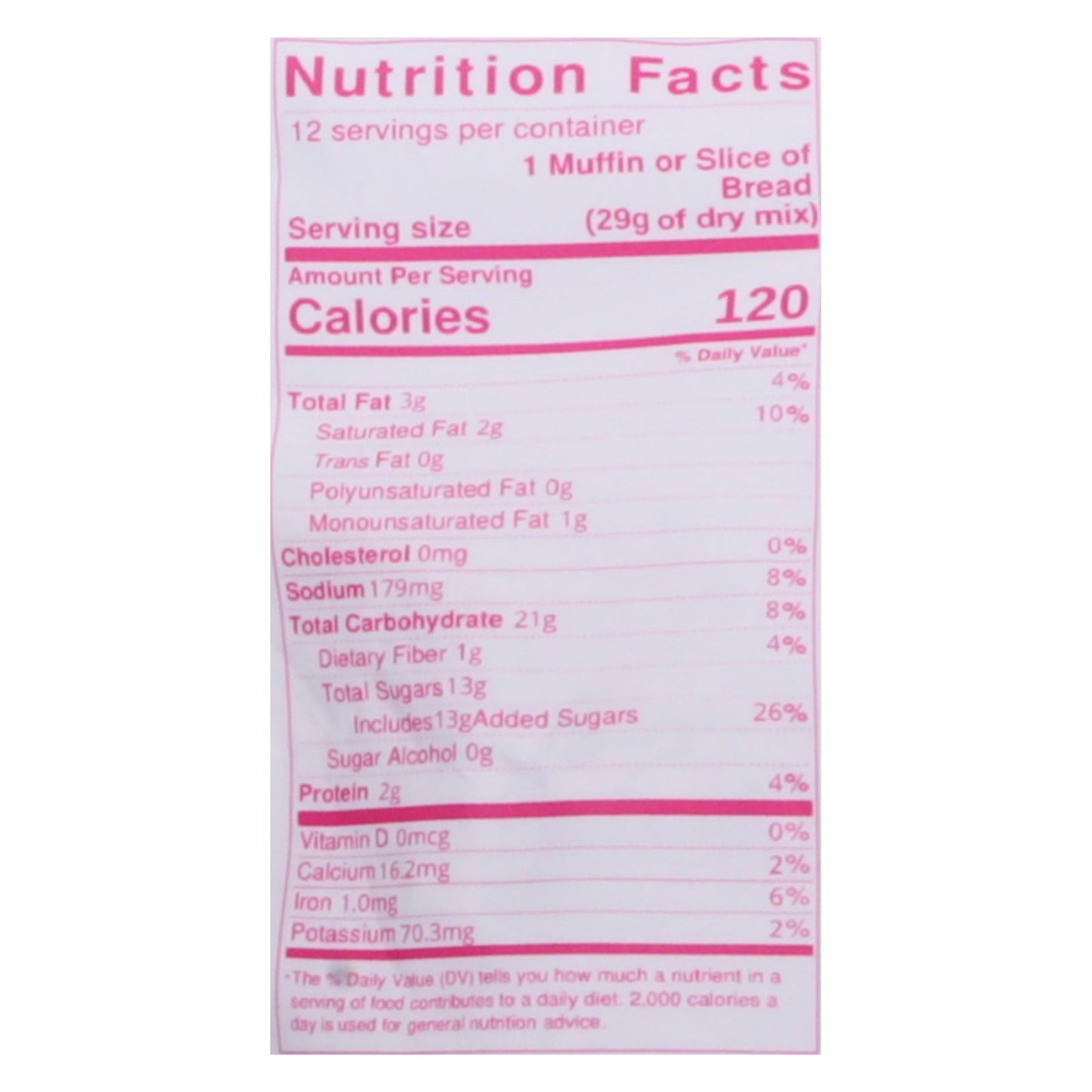 Gonanas Chocolate Chip Banana Bread Mix - 6 Pack