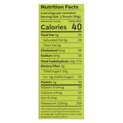 White Leaf Organic Baby Food Pear Banana Kiwi - 6 Pack