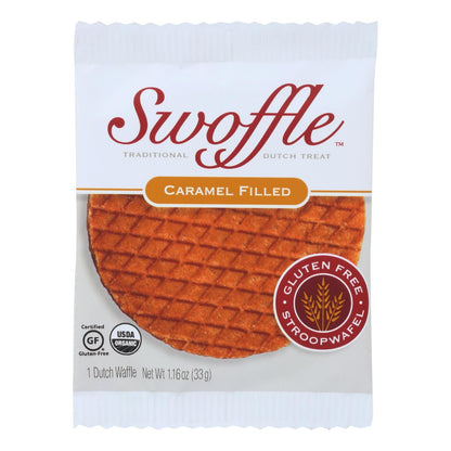 Swoffle Dutch Caramel Waffles - 16 Pack, 1.16 Oz Each