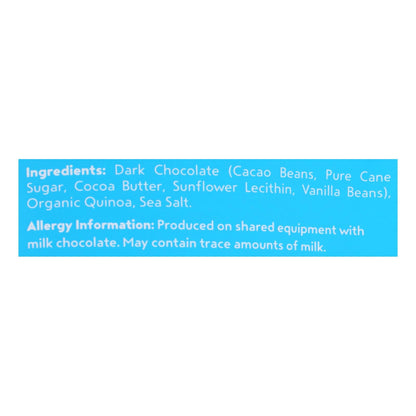 Undercover Quinoa Dark Chocolate Sea Salt Snacks, 12 Pack