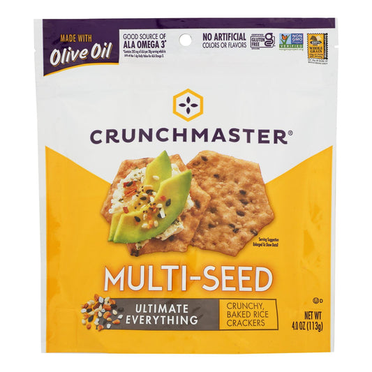Crunchmaster Multiseed Everything Crackers, 12 Pack, 4 oz