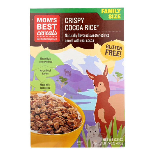 Moms Best Naturals Crispy Cocoa Rice Cereal, 17.5 Oz, 14-Pack