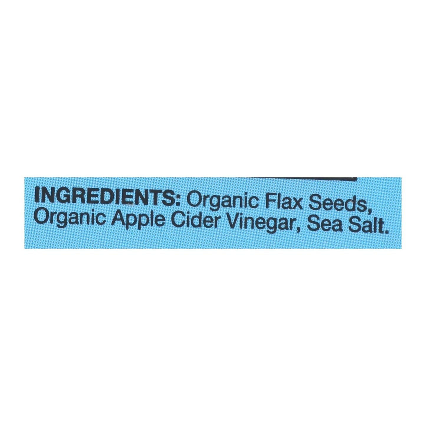 Organic Sea Salt Flax Seed Crackers - 6 Pack, 5 Oz