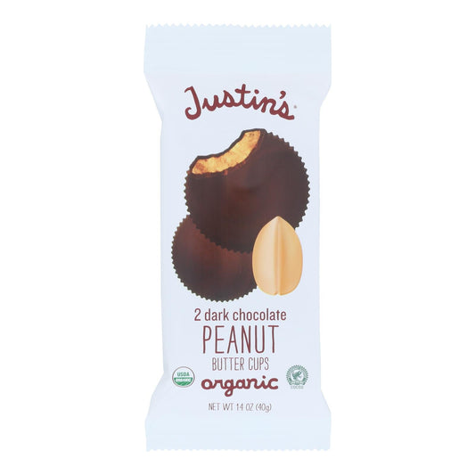 Justin's Organic Dark Chocolate Peanut Butter Cups, 12ct