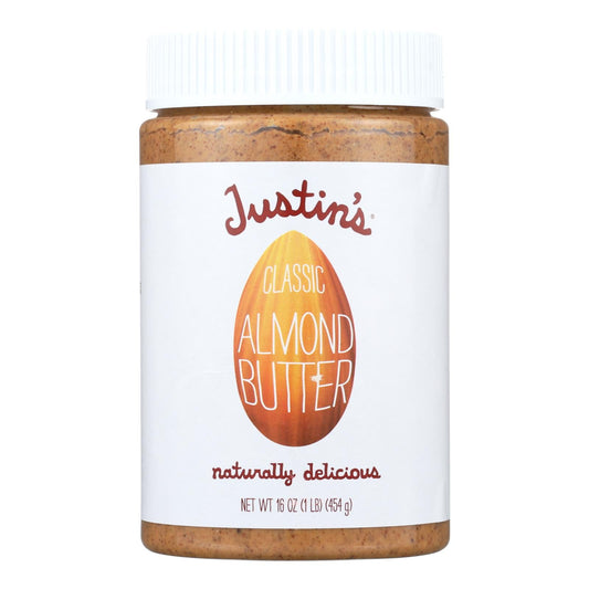Justin's Classic Almond Butter, Case of 6, 16 Oz