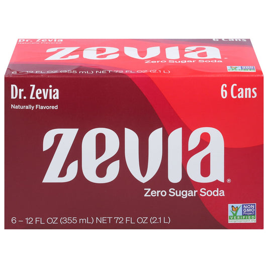 Zevia - Soda Dr Zevia Zero Cal - CS of 4-6/12 FZ
