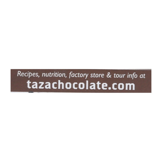 Taza Organic Vanilla Dark Chocolate Discs, 50% - 2.7 oz, 12-Pack