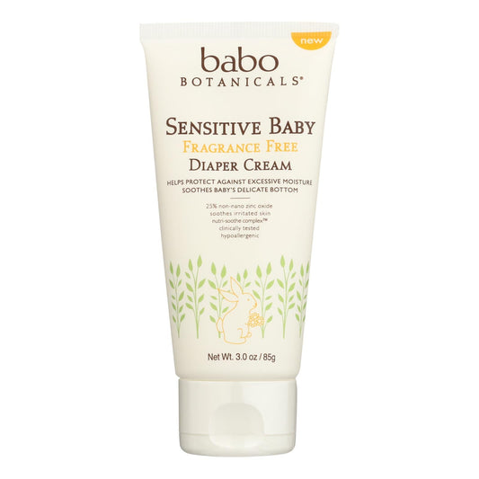 Babo Botanicals Diaper Cream Sens Free Baby 3 Oz
