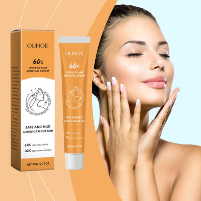 OUHOE Body Facial Hair Removal Cream, Gently Cleanses And Moisturizes Smooth Skin Without Irritating Hair Removal Cream