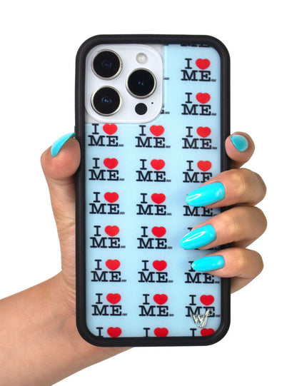 I Heart Me | Blue iPhone Case