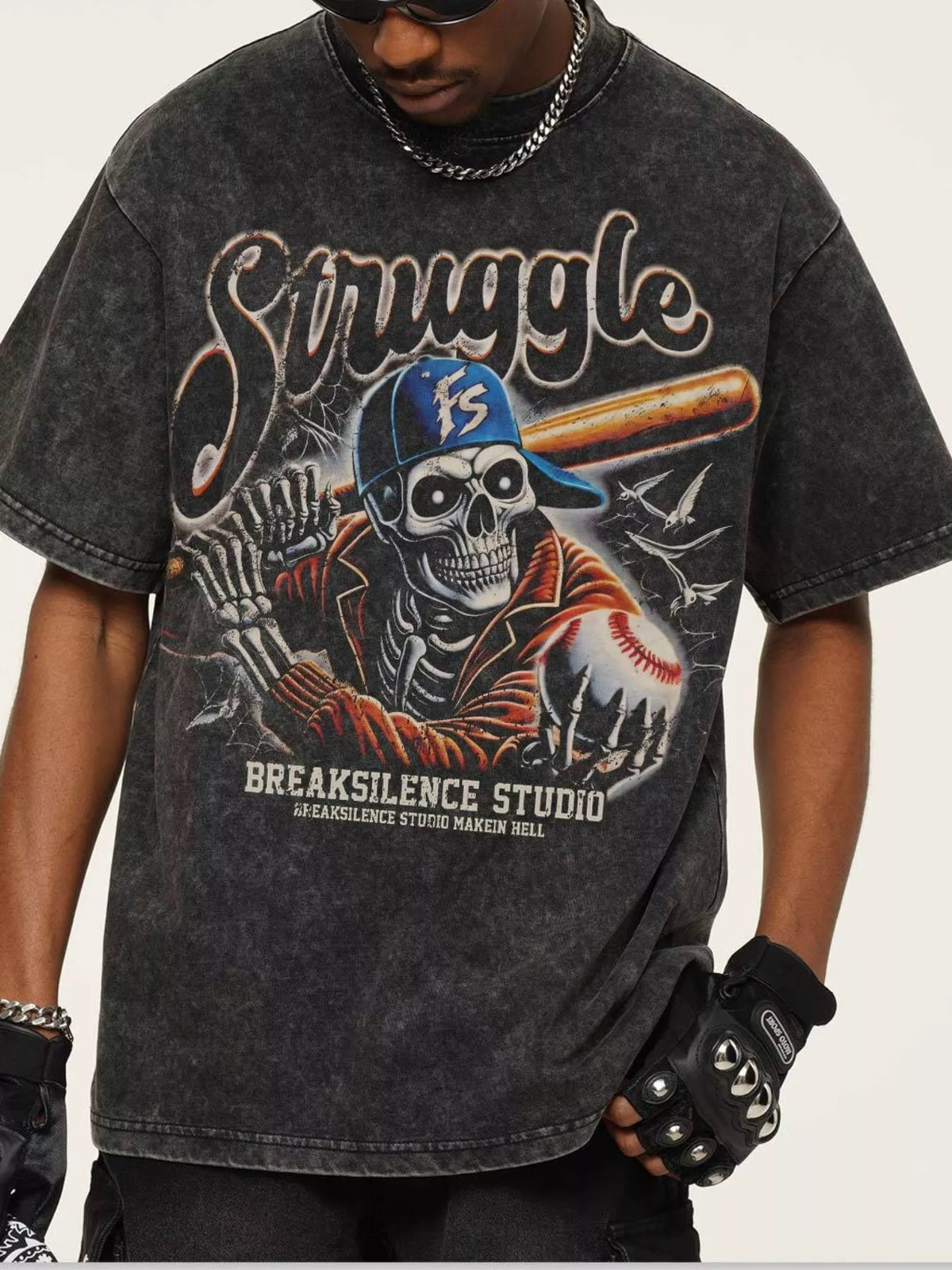 Men's Graphic Round Neck Short Sleeve T-Shirt