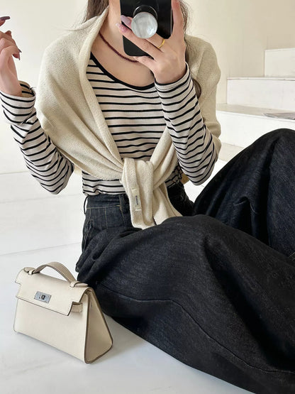 Knitted Solid Color Scarf