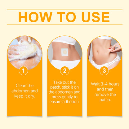 Houkea Bee Venom Body Patch Waist Arm Light Posture Body Lazy Body Care Moisturizing Skin Care Belly Button Patch
