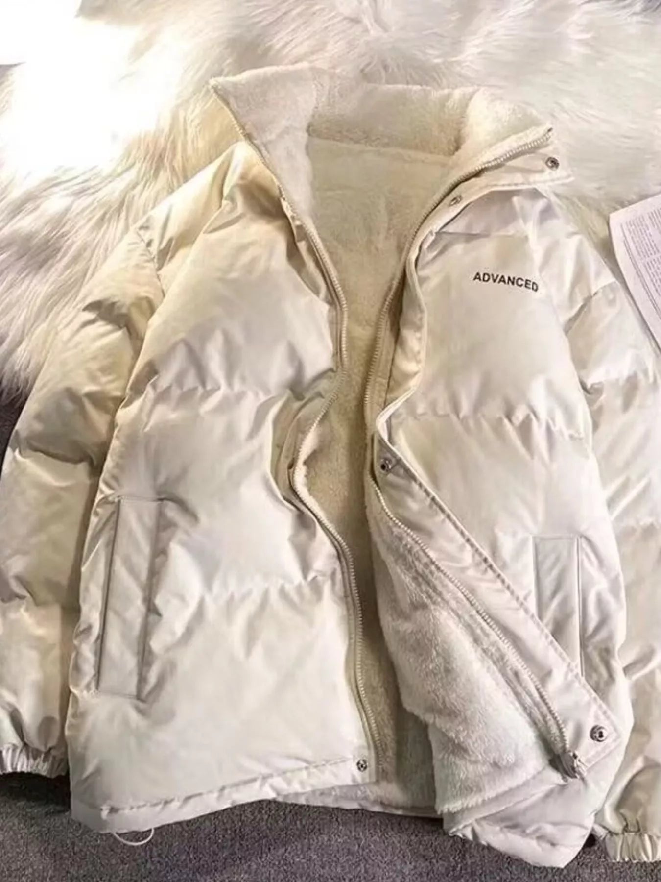 Men's Plus Size Zip Up Padded Winter Coat