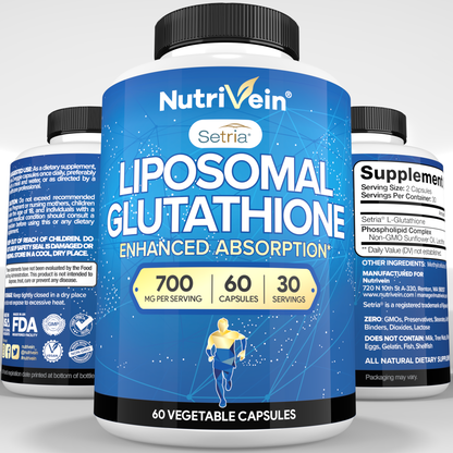 Nutrivein Premium Liposomal Glutathione Supplement 700 mg - 60 Capsules