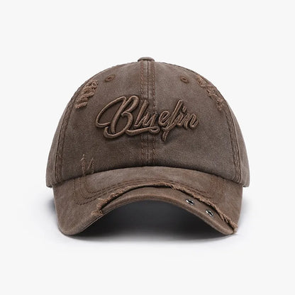Embroidered Letter Cotton Baseball Cap