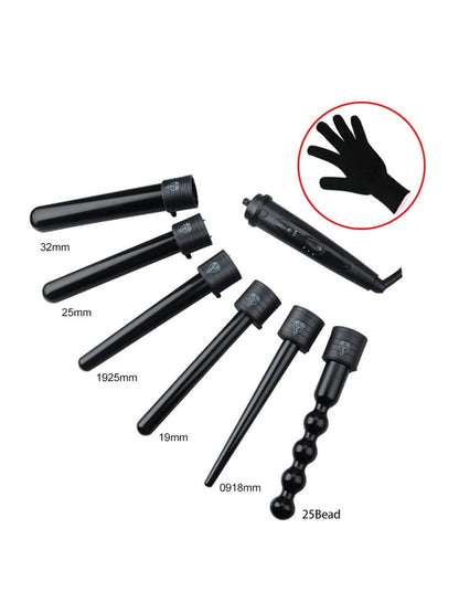 6-in-1 Interchangeable Curling Iron