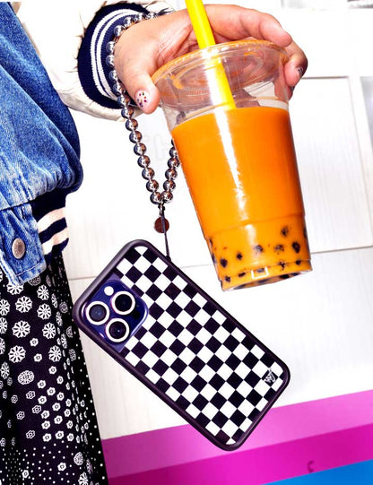 Checkers | Black iPhone Case