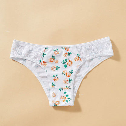 Girl Cotton Underwear Middle School Low Waist Briefs