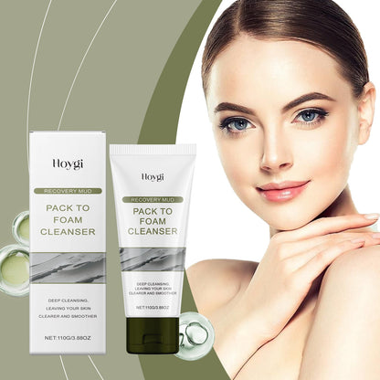 Hoygi Firming Cleaning Mud Mask, Gentle Ingredients Moisturize and Moisturize Cleansing Facial Skin Exfoliating Mud Mask