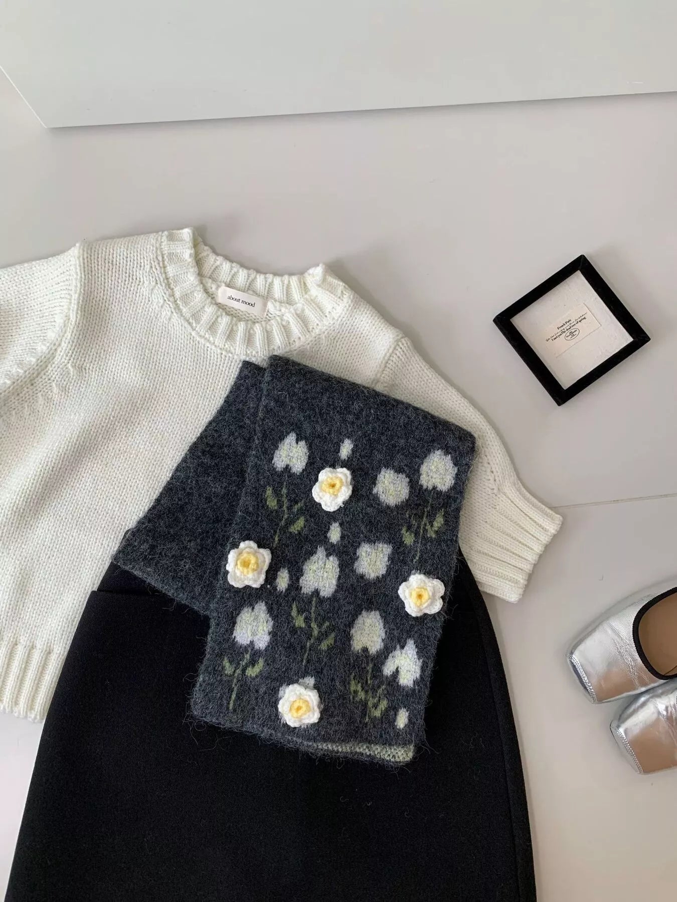Floral Soft Winter Scarf
