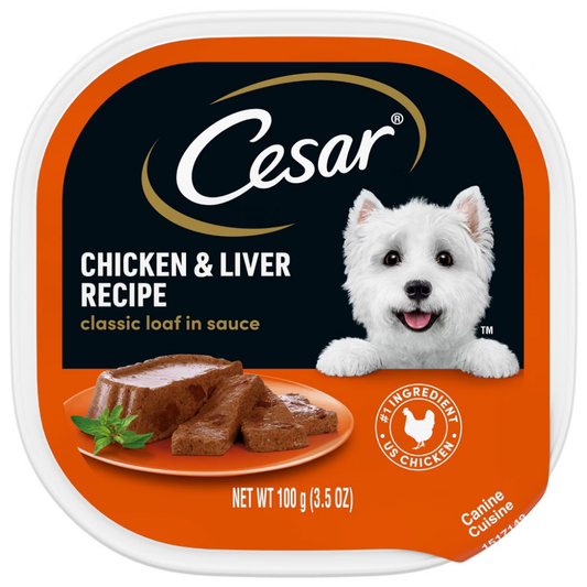 Cesar Classic Loaf in Sauce Chicken & Liver Recipe (3.5oz)