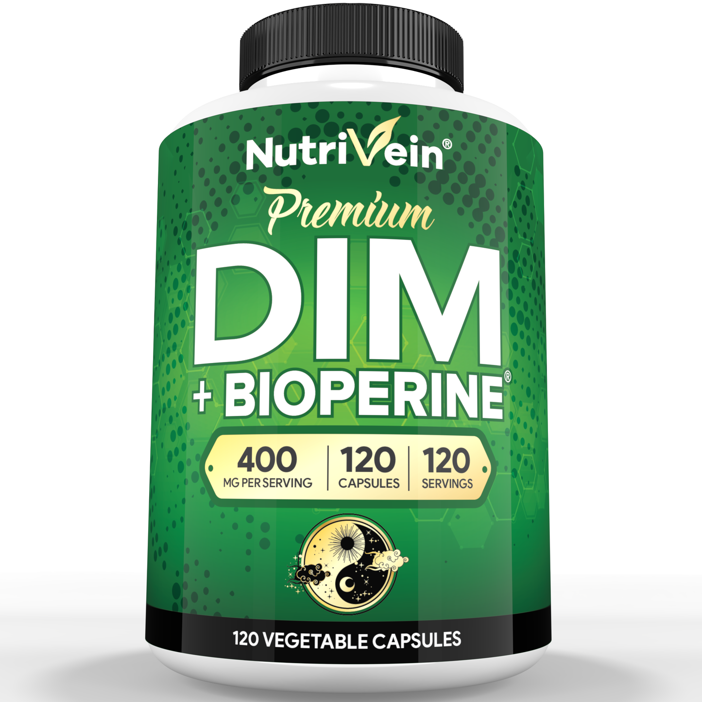 Nutrivein Premium DIM Supplement 400 mg Daily - 120 Capsules