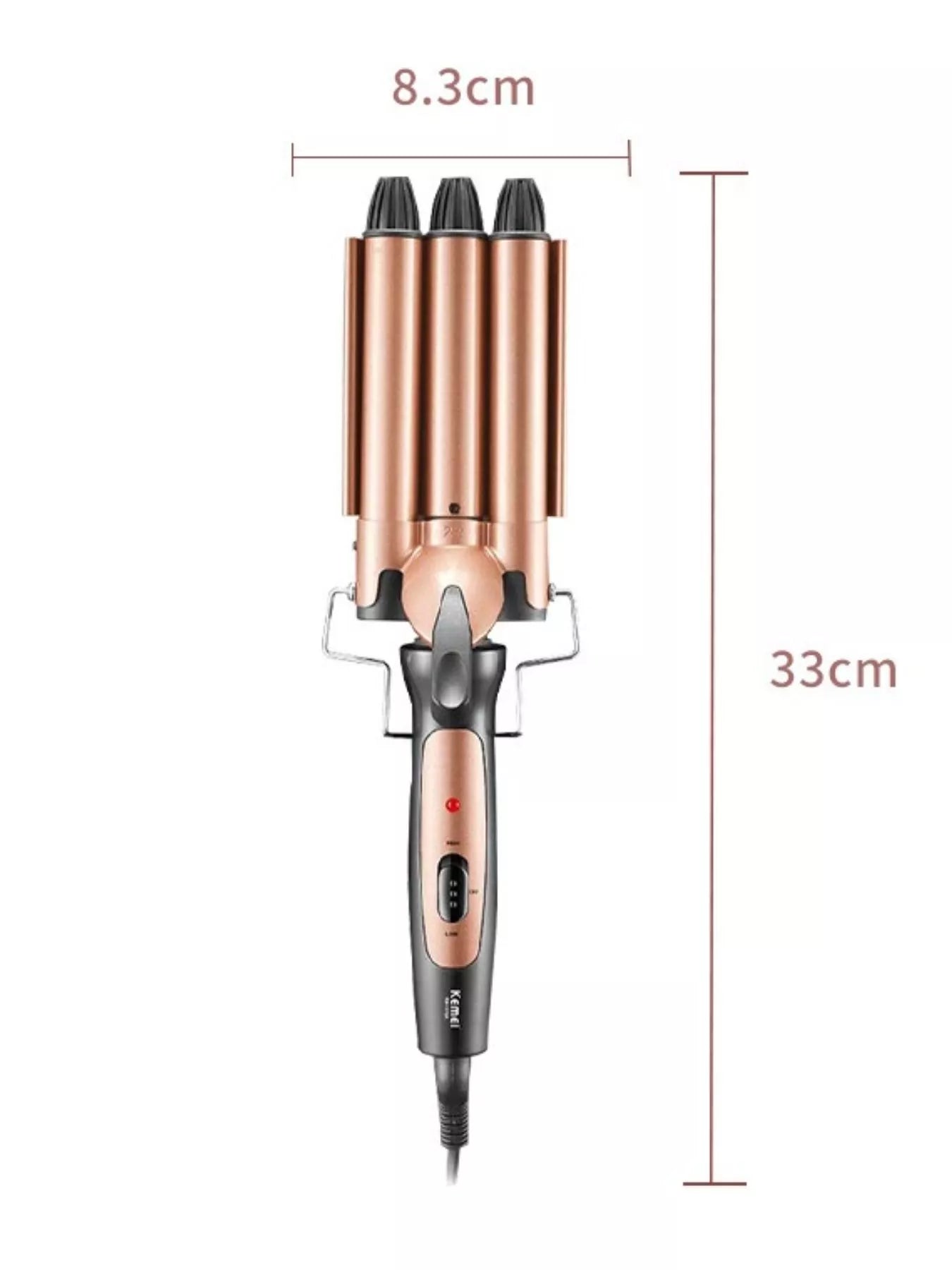 3-Barrel Curling Iron