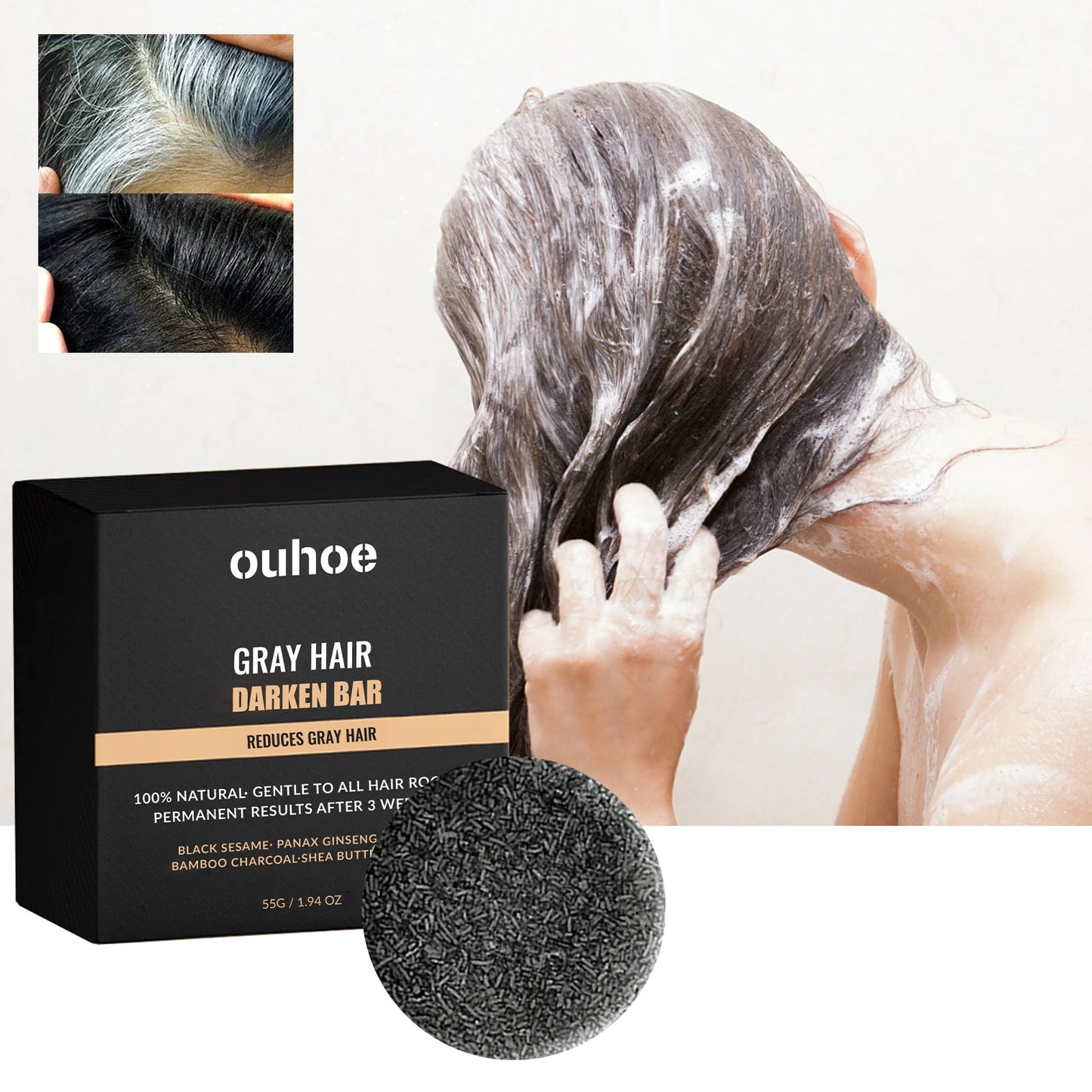Black Hair Soap 55g
