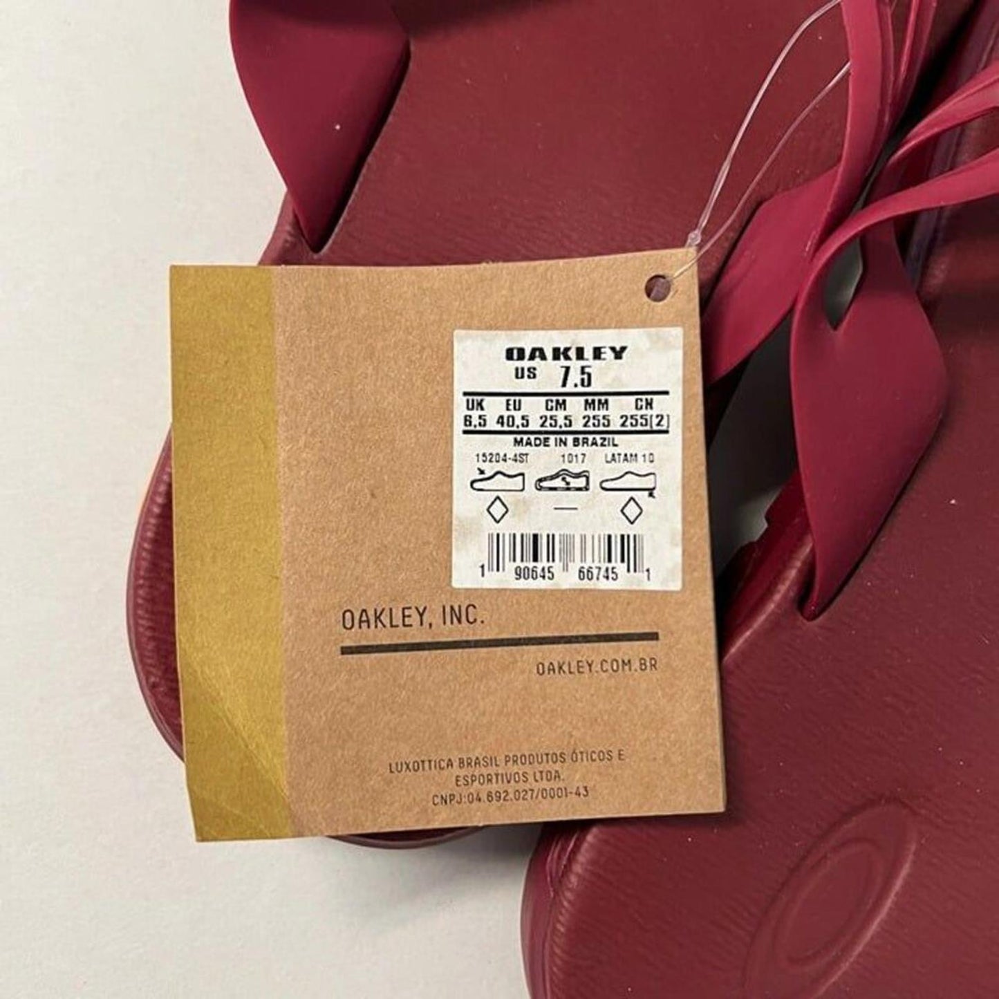 Oakley Ellipse Flip Sandal Sundried Tomato - Men's Size US7.5