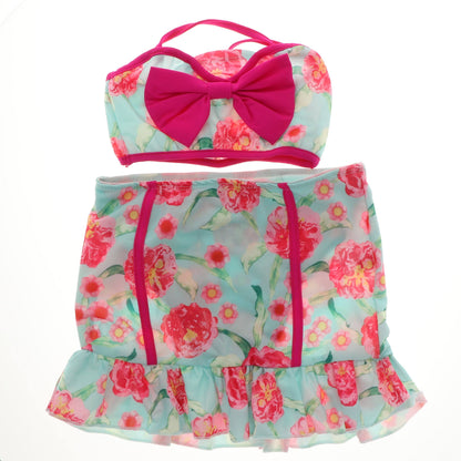 Vintage Girl 3 Piece Floral Swimsuit