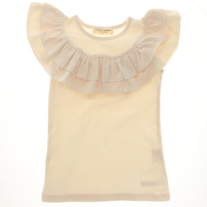 Ruffled Shoulder Tank