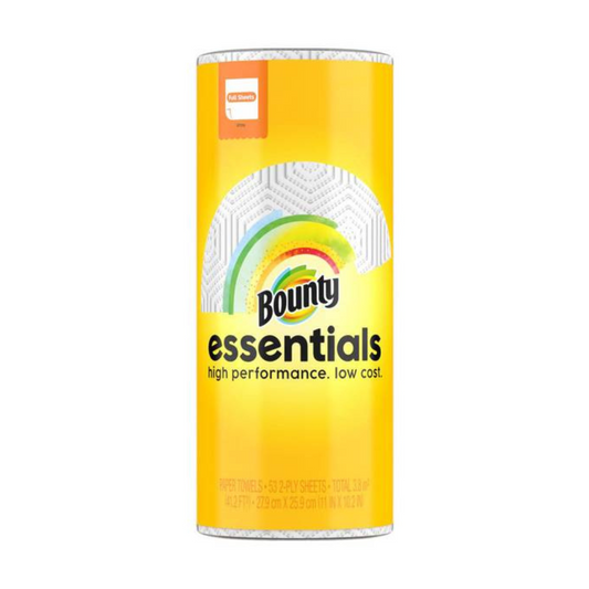 Bounty 1 Single Plus Roll Essentials Full Sheet Paper Towels