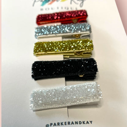 Tinsel Hair Clips Variety Set