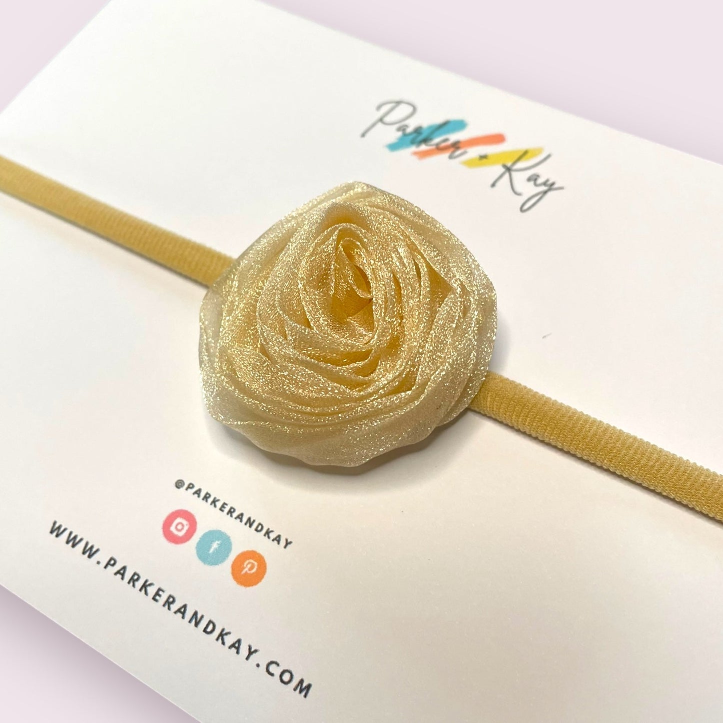 Shimmering Rose Headband