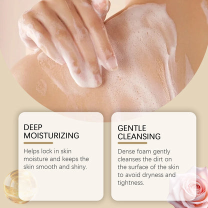 OUHOE Perfume Moisturizing Shower Gel, Body Bath Clean Lasting Fragrance Moisturizing Moisture Refreshing And Not Tight