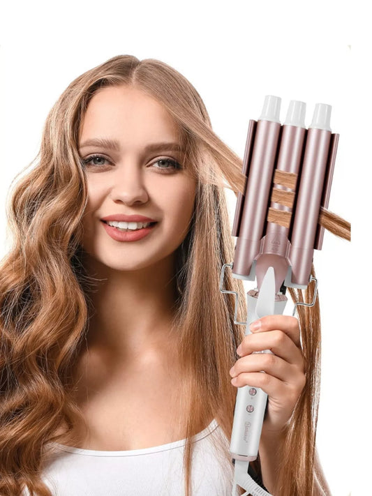 3-Barrel Hair Curling Iron