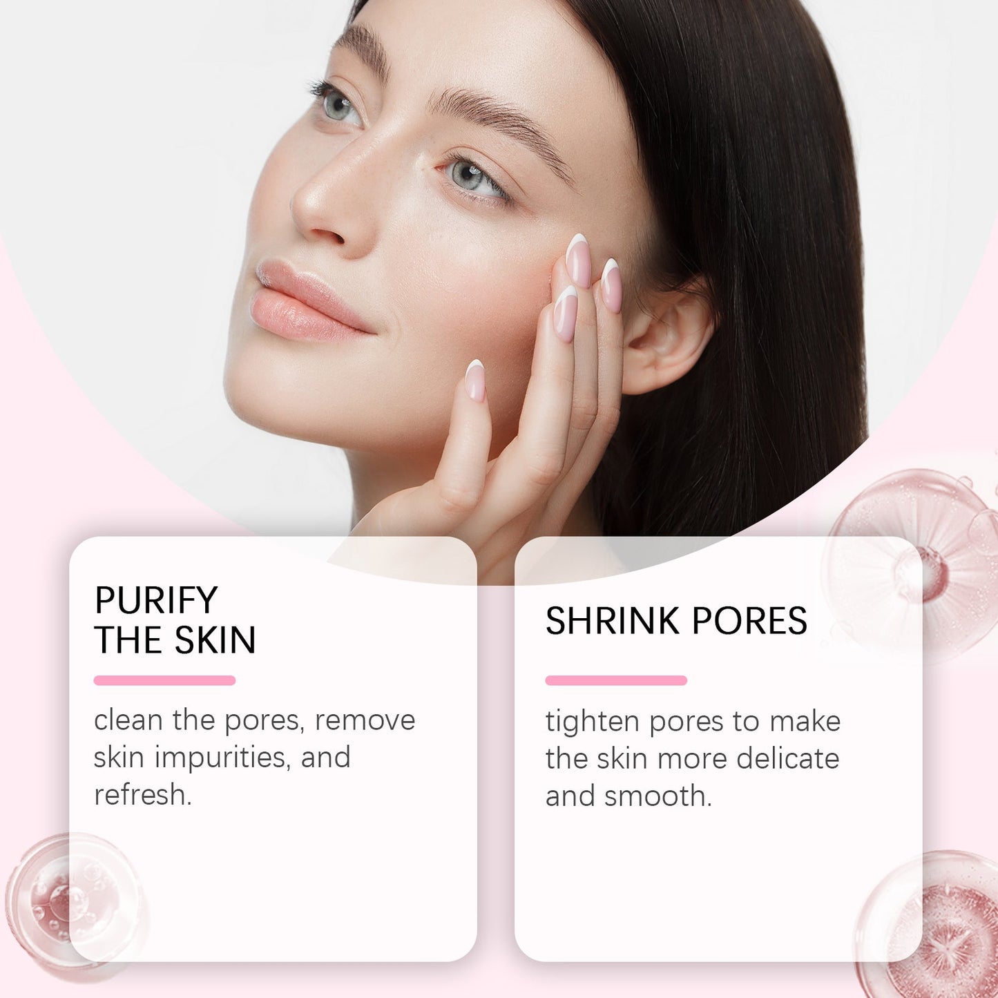 Hoygi Pink Rose Clay Mask, Gently Cleanses The Face, Hydrates, Moisturizes And Moisturizes The Skin