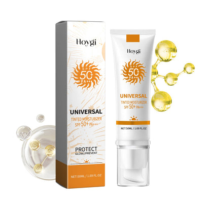 Hoygi Tinted Moisturizer, Outdoor UV Protection Brightening Skin Hydrating Protective Cream