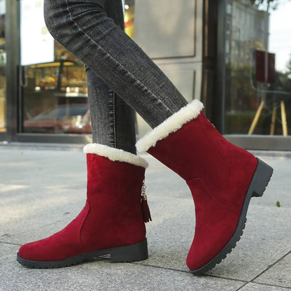 Round Toe Plush Lined Boots