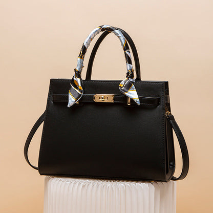 Top Handle Leather Handbag