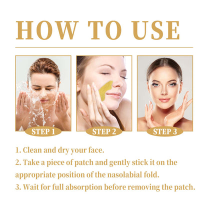 EELHOE Retinol Nasolabial Folds Patch, Nourish Skin Smooth And Delicate Skin Improves And Reduces Fine Lines