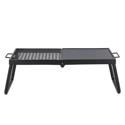 VEVOR Folding Campfire Grill, Heavy Duty Steel Mesh Grate, 22.4 Portable Camping Grates Over Fire Pit, Camp Fire Cooking Equipment With Legs Carrying Bag, Grilling Rack For Outdoor Open Flame Cooking