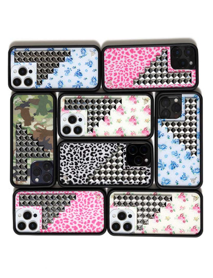 Pink Meow Stud iPhone Case