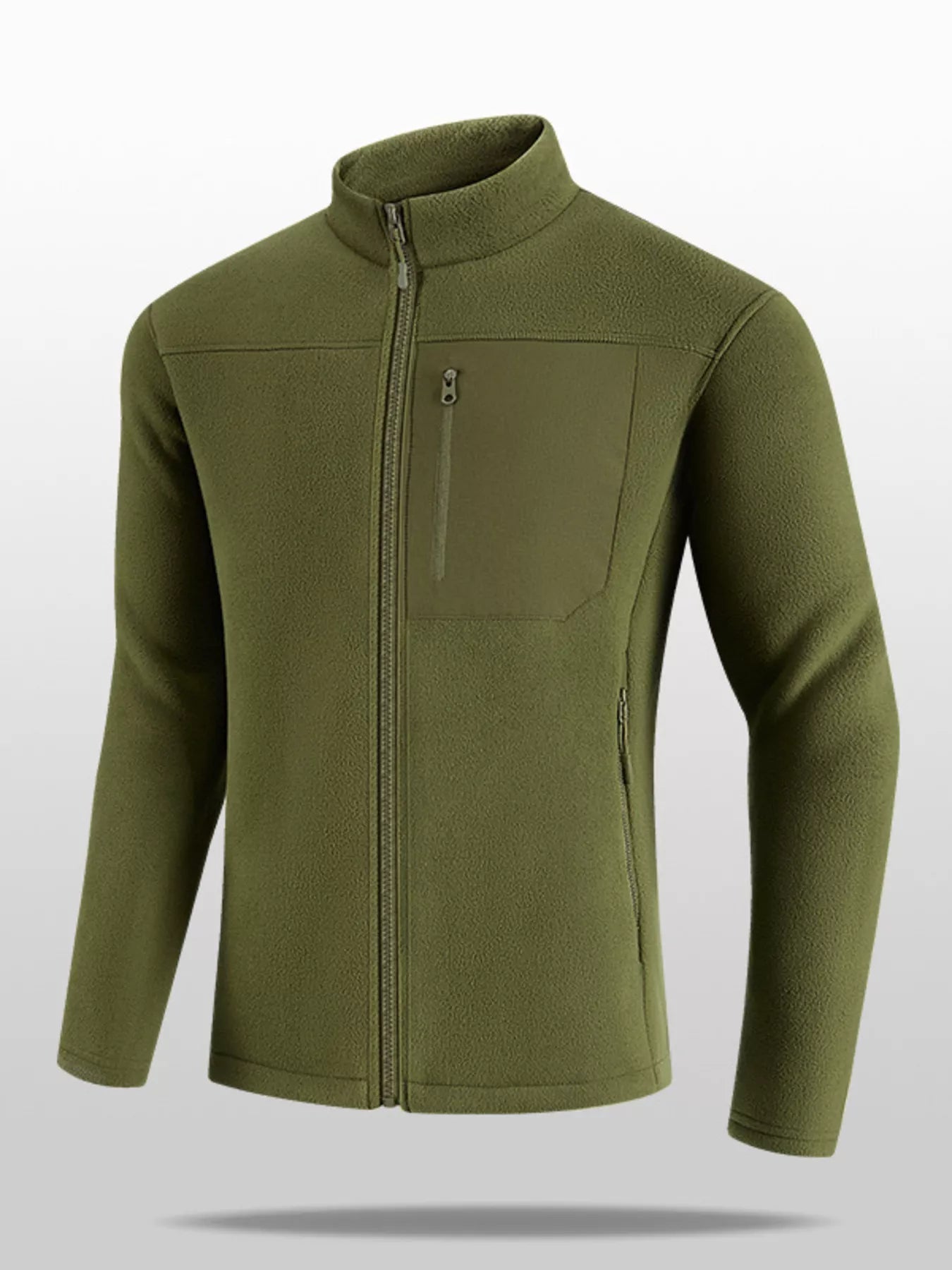 Men's Plus Size Zip Up Long Sleeve Jacket