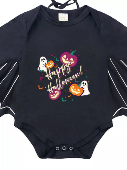 Children's Halloween Bat Bodysuit & Hat Costume Set