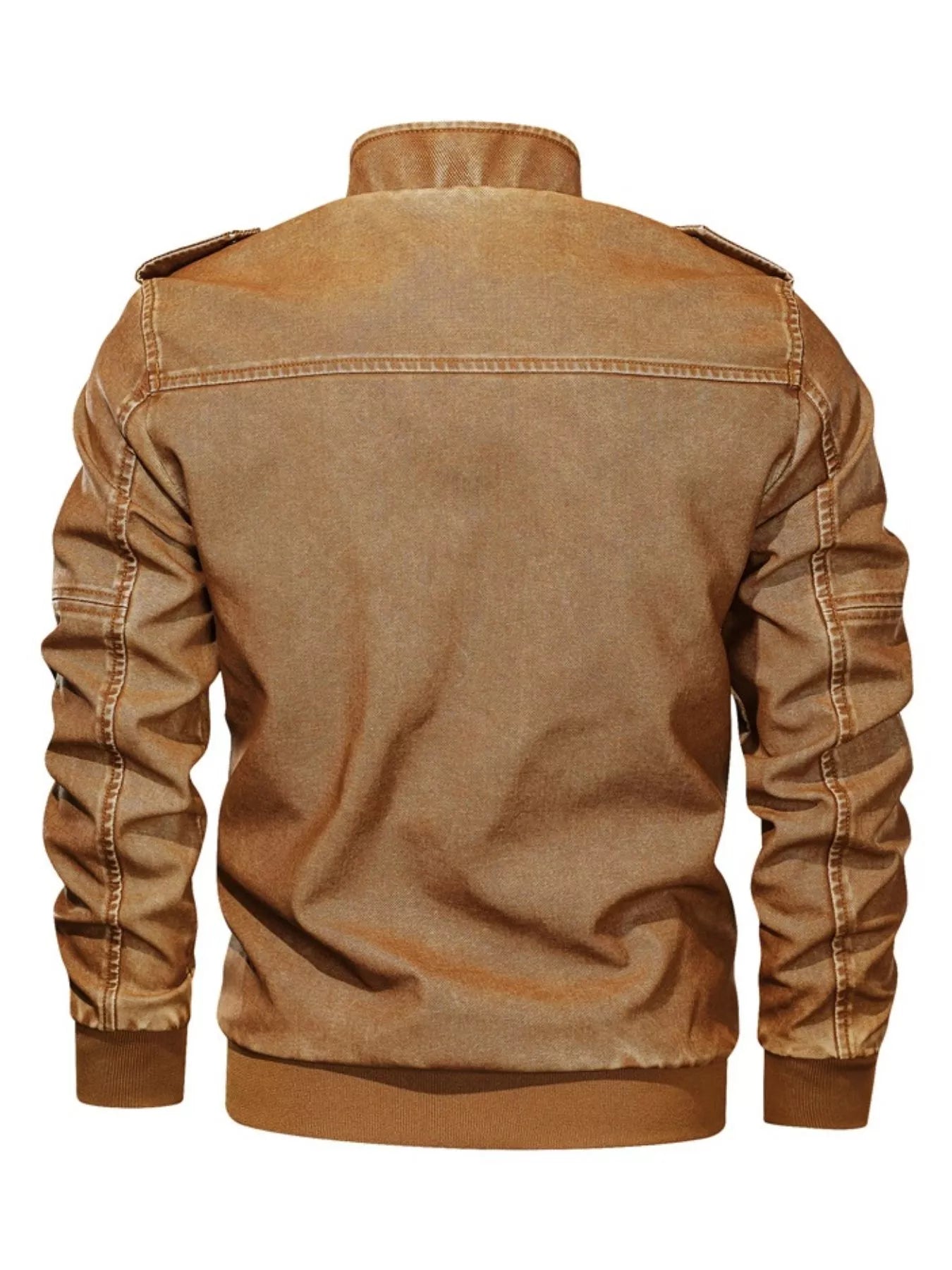 Men's Plus Size Zip Up Long Sleeve Jacket