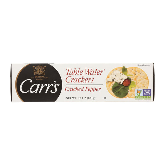 Carr's Bite-Size Cracked Pepper Water Crackers, 12-Pack